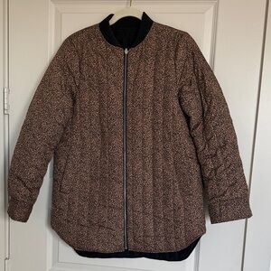 Banana Republic Reversible Black and Brown/Black Puffer Jacket